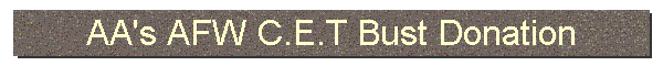 AA's AFW C.E.T Bust Donation